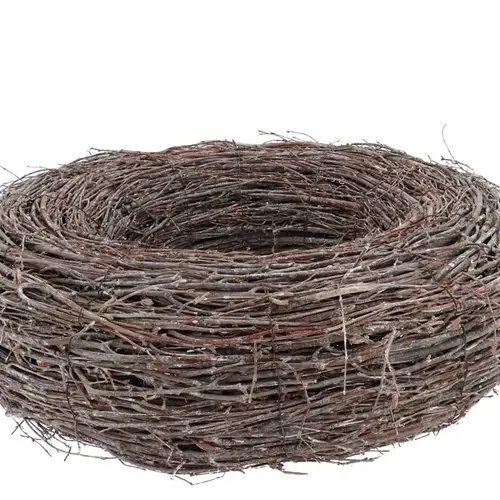 Birke Topf Rund whitewash 50x12cm