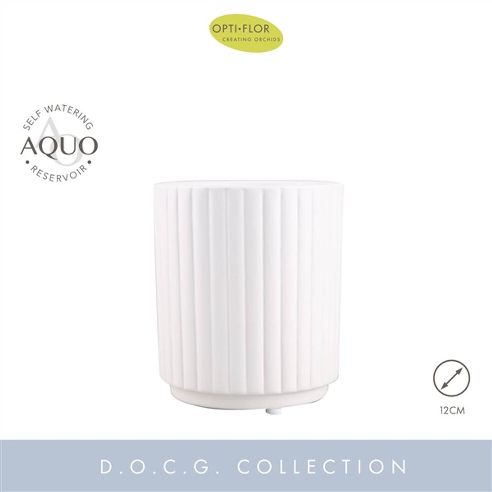 Aquo Molise Streifen weiss D12cm H20cm