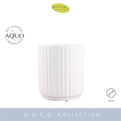 Aquo Molise Streifen weiss D12cm H20cm