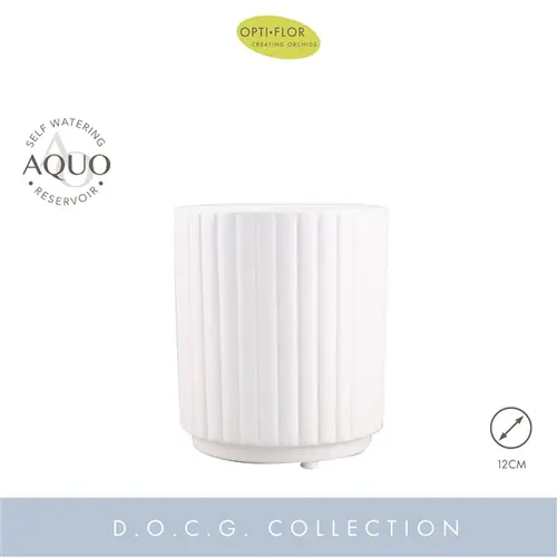 Aquo Molise Streifen weiss D12cm H20cm