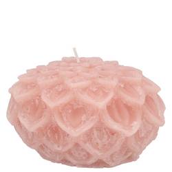 Kerze Dahlia alt hell rosa 09x07cm