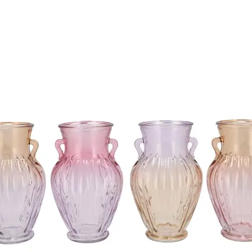 Glas Vase Dreamy Jug mix pastel 12x20cm