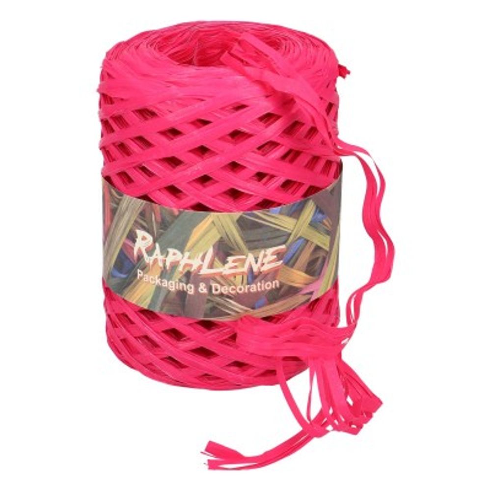 Raffia Rolle rosa 3mm 200m