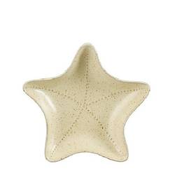 Keramik Schale Starfish gelb D22.5x04cm 