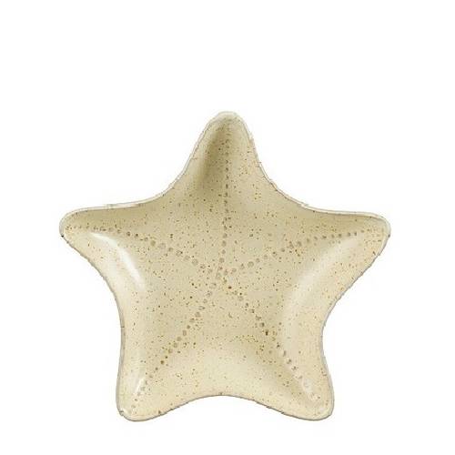 Keramik Schale Starfish gelb D22.5x04cm 