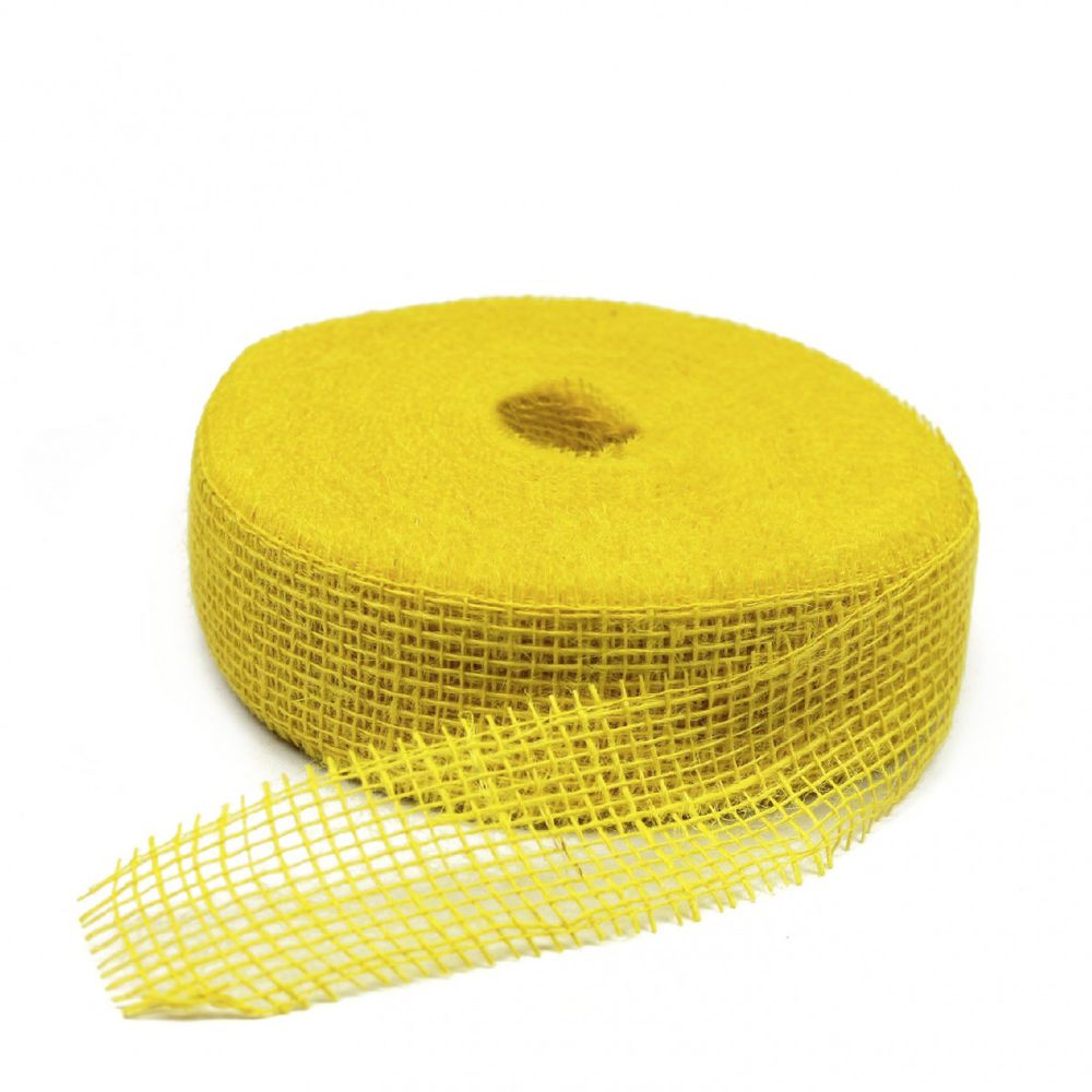 Band Jute gelb 50mm 40m