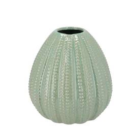 Keramik Vase Urchin grün 12x12x12cm