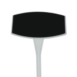 Stecketikett schräg schwarz 45cm x10