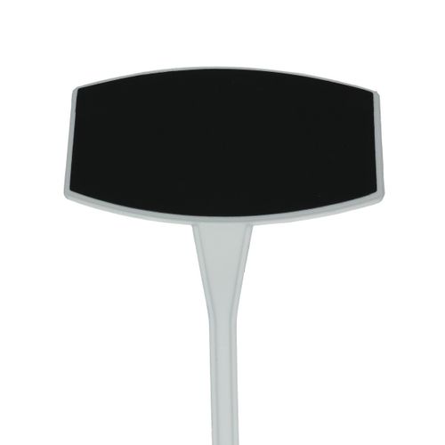 Stecketikett schräg schwarz 45cm x10