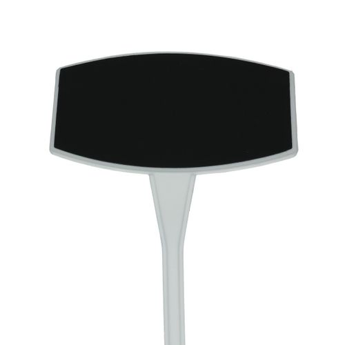 Stecketikett schräg schwarz 45cm x10