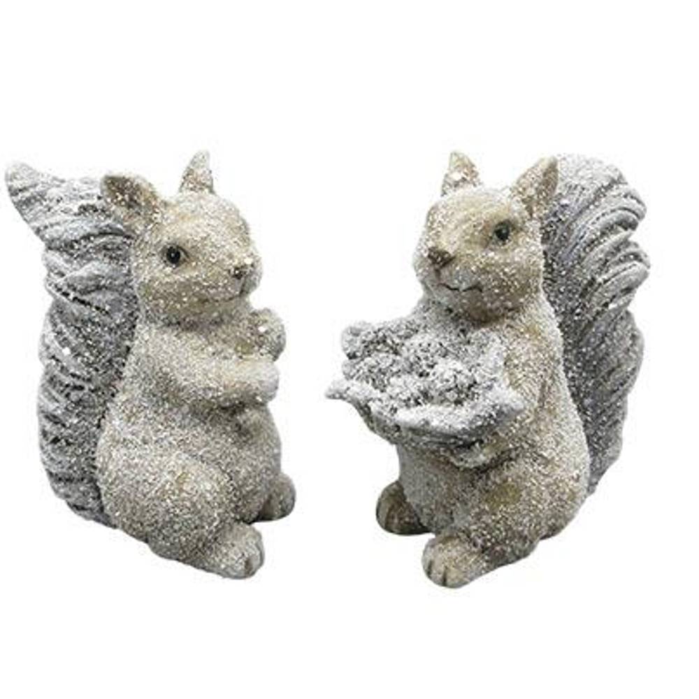Eichhörnchen mix grau D12cm H12.5cm