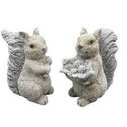 Eichhörnchen mix grau D12cm H12.5cm