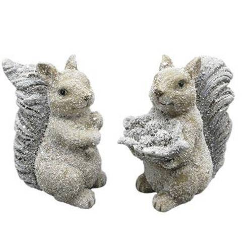 Eichhörnchen mix grau D12cm H12.5cm