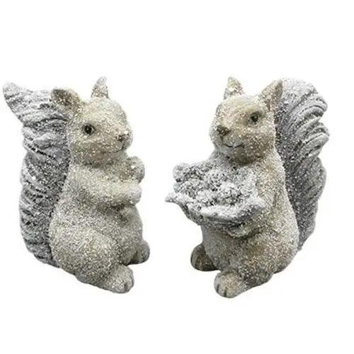 Eichhörnchen mix grau D12cm H12.5cm