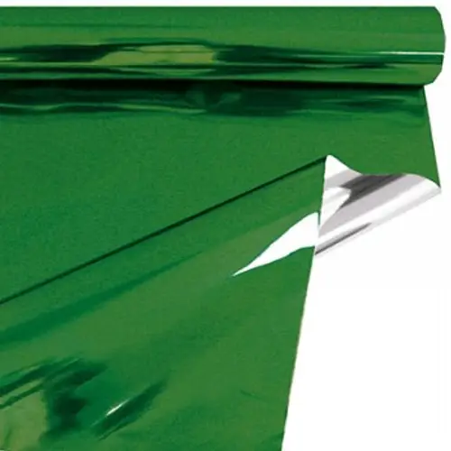 Folie Rolle 70cm Metall grün 50m