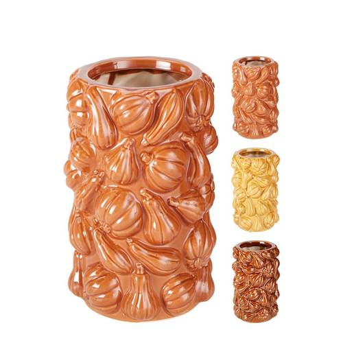 Keramik Vase Pumpkin mix D16cm H28cm