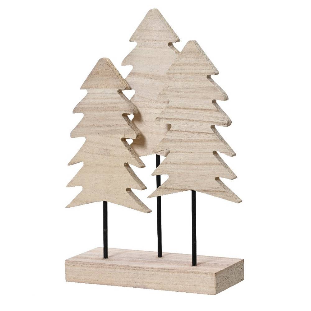 Baum Paulownia Holz braun 24x10x45cm