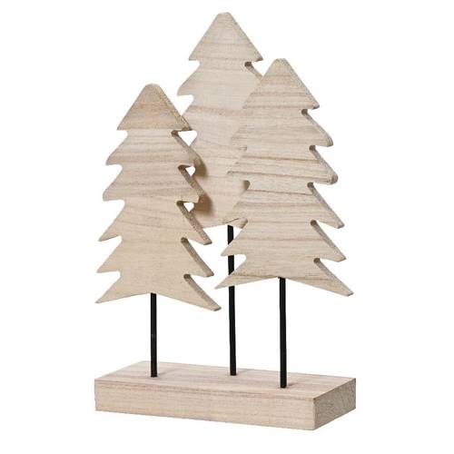 Baum Paulownia Holz braun 24x10x45cm