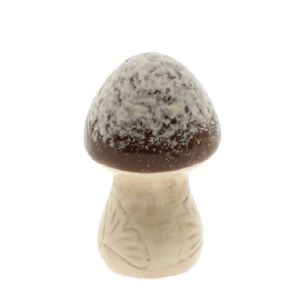 Deko Pilz braun 07.5x13cm
