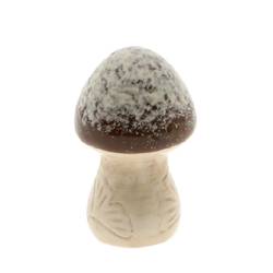Deko Pilz braun 07.5x13cm