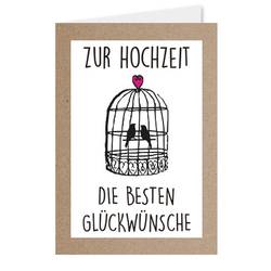 Karte zur Hochzeit weiss X12karten
