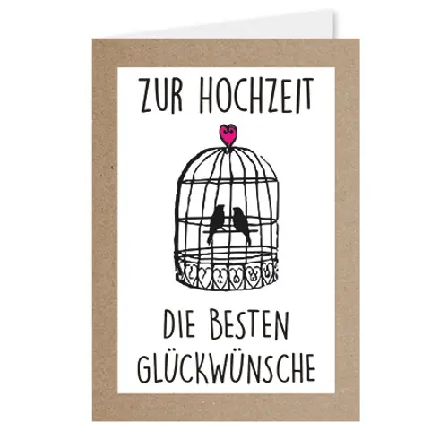 Karte zur Hochzeit weiss X12karten