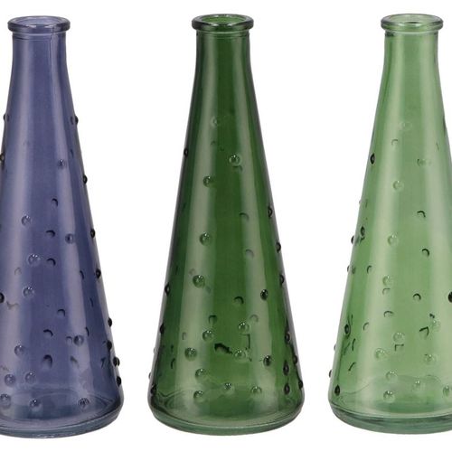 Glas Flasche Karakum Ocean mix D07cm H19cm