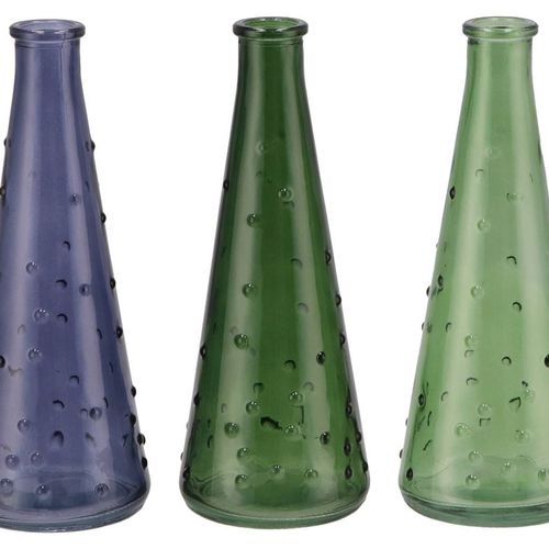 Glas Flasche Karakum Ocean mix D07cm H19cm