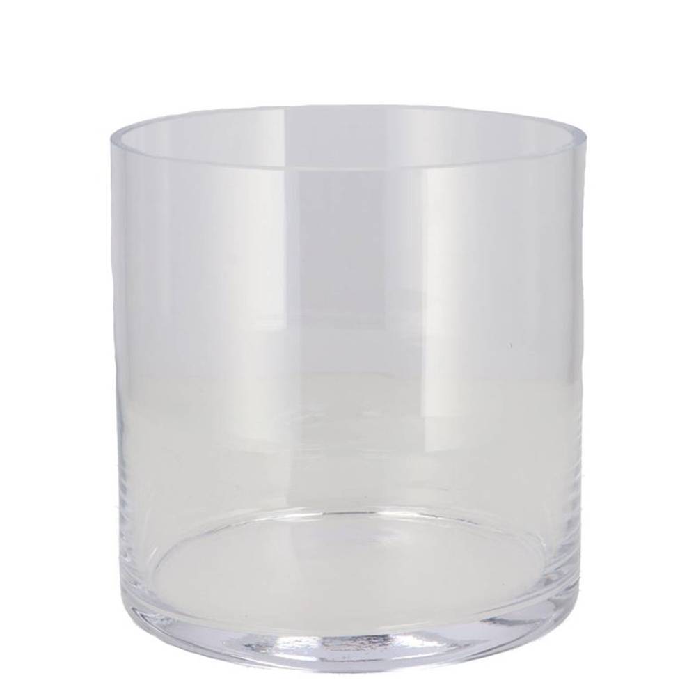 Glass Zylinder Kaltgeschnitten D18cm H18cm 