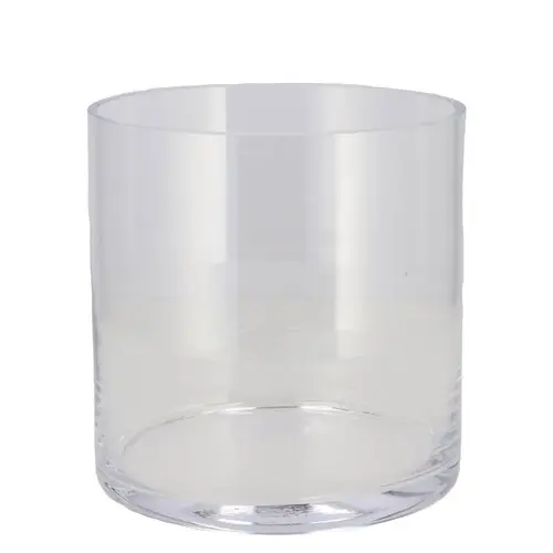 Glass Zylinder Kaltgeschnitten D18cm H18cm 