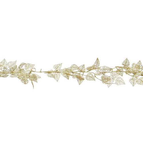 Girlande Blatt gold 180cm