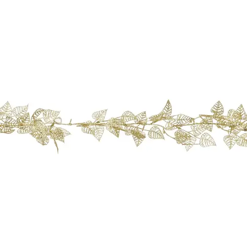 Girlande Blatt gold 180cm