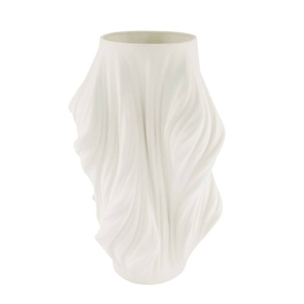 3D Vase weiss D25cm H40cm 