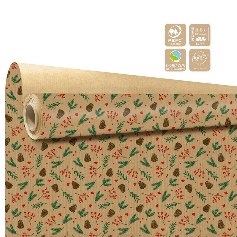 Papier Rolle 80cm 40m Sagesse braun