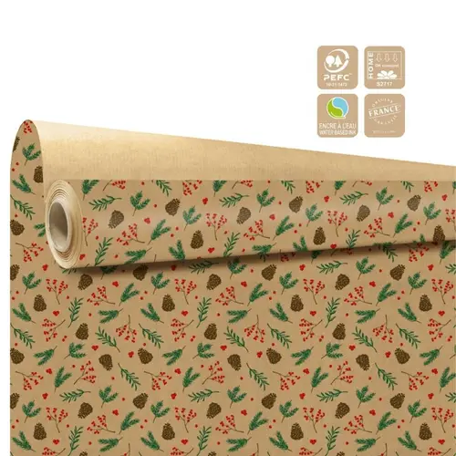 Papier Rolle 80cm 40m Sagesse braun