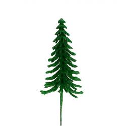 Baum auf Draht Wachs grün L17cm D09cm