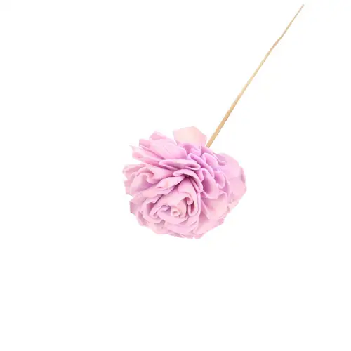 Trocken Dahlia auf Stab lila L50cm D10cm