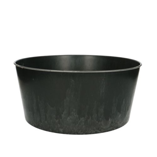 Melamine Übertopf grau D29cm H14cm