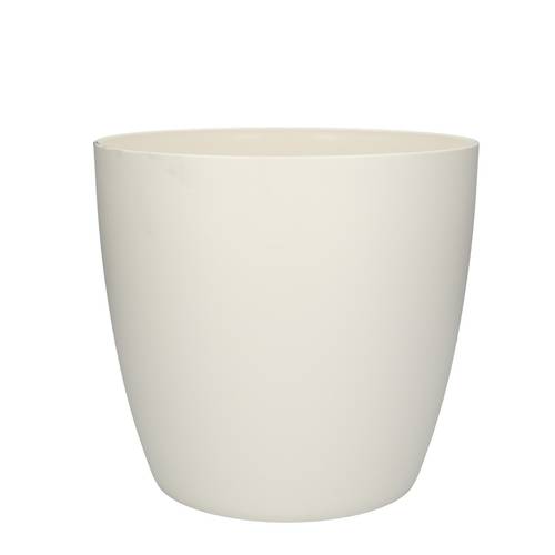 Kunststoff Übertopf Brussels weiss D25cm H23cm
