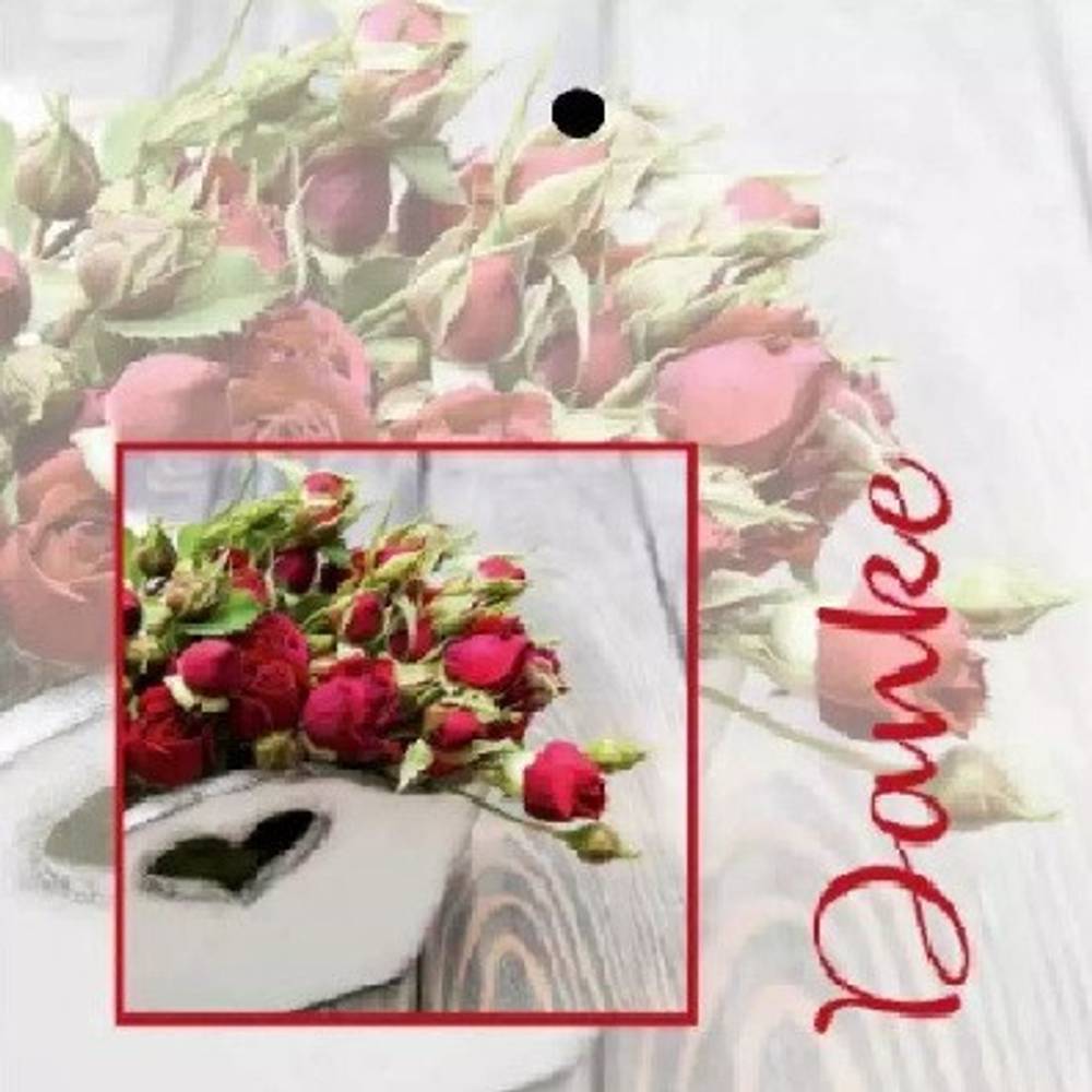 Karte Danke 07x07cm x20 