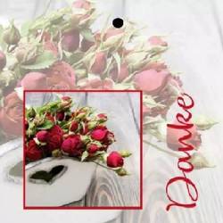 Karte Danke 07x07cm x20 