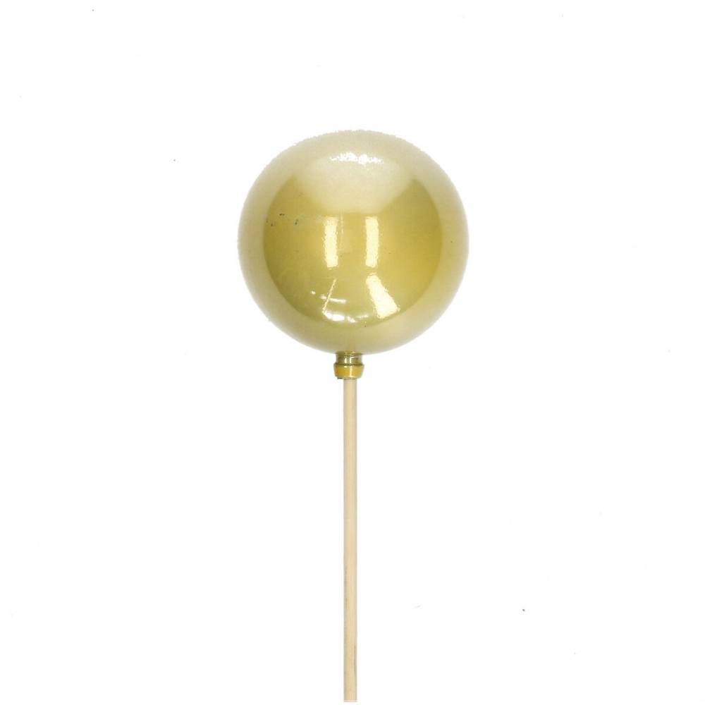 Kugel auf Stab Perle gold L50cm D06cm  