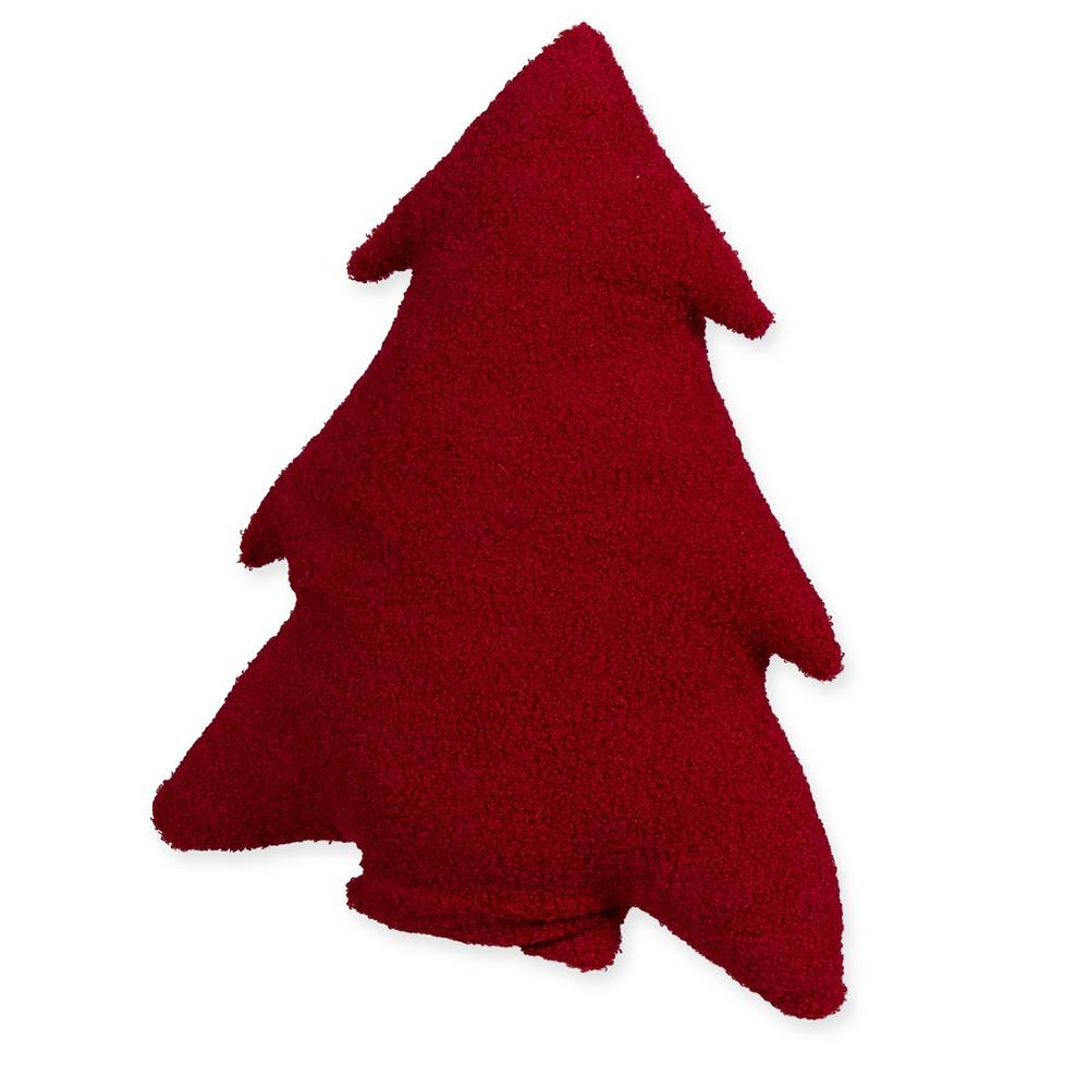 Deko Kissen Baum Teddy rot D44 H37cm