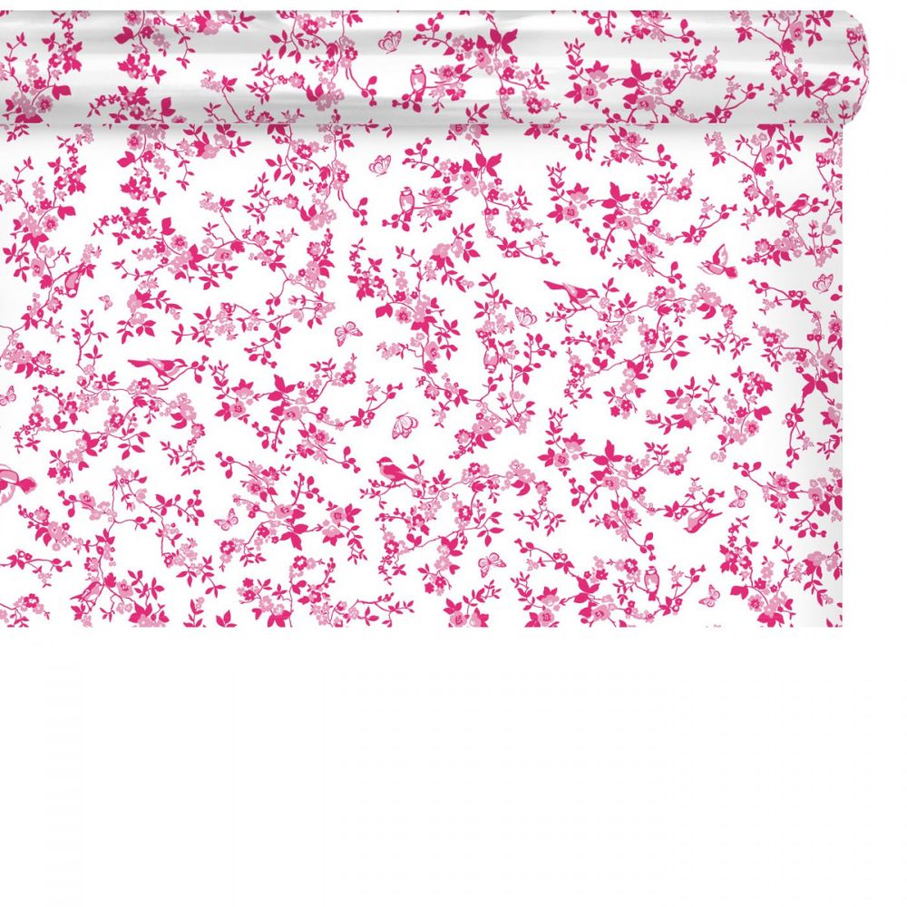 Folie Rolle 80cm Vogel fuchsia 100m