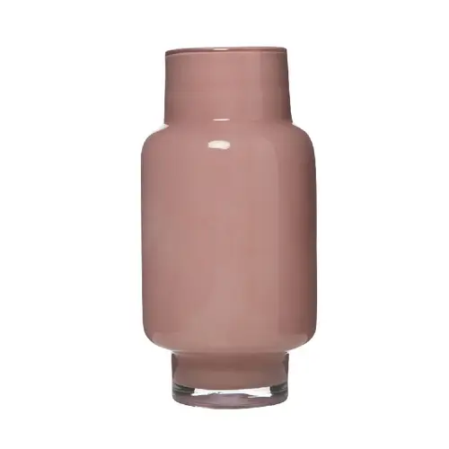 Glas Vase Pien rosa D24cm H38.5cm