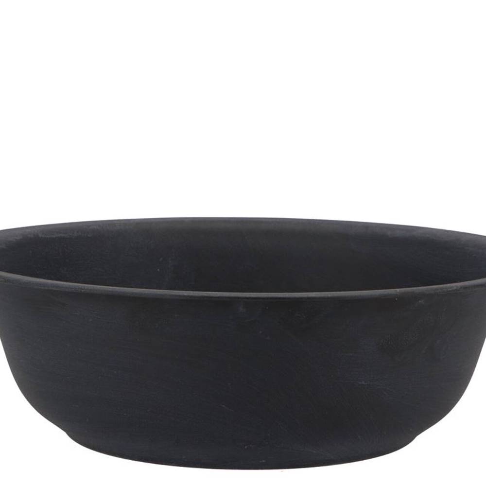 Zink Schale Basic schwarz D32cm H10cm