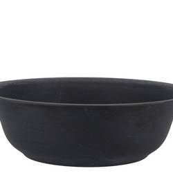 Zink Schale Basic schwarz D32cm H10cm
