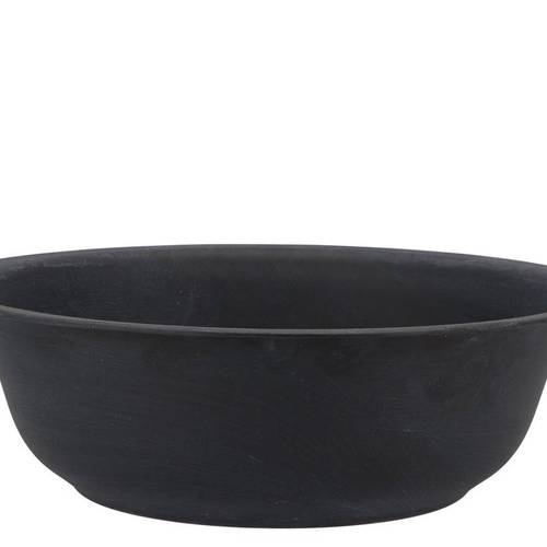 Zink Schale Basic schwarz D32cm H10cm