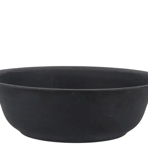 Zink Schale Basic schwarz D32cm H10cm