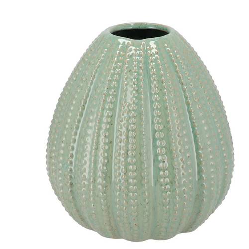 Keramik Vase Urchin grün 23x23x24cm